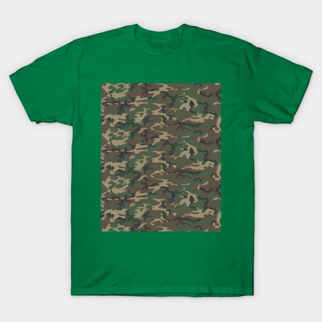 Army Camouflage Pattern T-Shirt by Scar